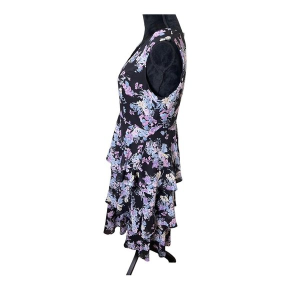 Nine West Floral Ruffle Midi Dress Size 2 - Picture 5 of 12